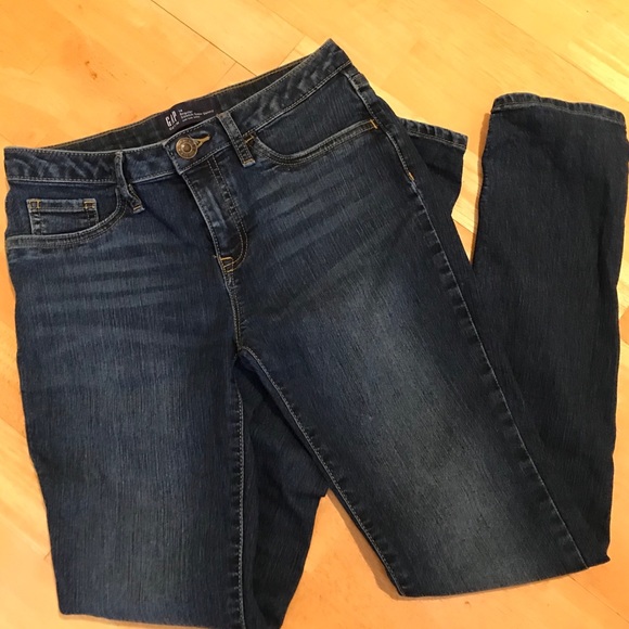 New Gap Kids Girls Denim Bootcut Stretch Jeans Slim Leg Adjustable Waist 14 Reg